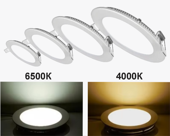 Led պանել կլոր ներքին 18W-6K (W) - ի նկար