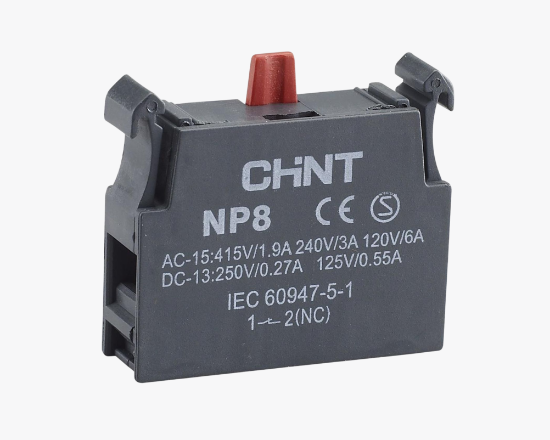 669999 Կոնտակտային բլոկ NP8, 1-2 NC (CHINT) - ի նկար