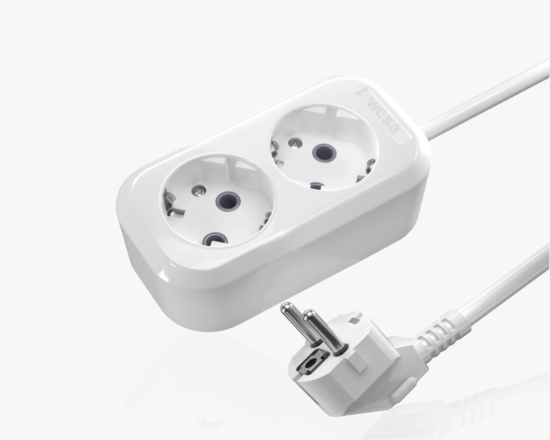 MGP-117 Երկարացման լարի բլոկ լարով 7մ. 2 տեղ. հողանցումով - ի նկար