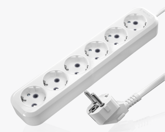 MGP-197 Երկարացման լար 7մ, 6 տեղ, հողանցումով - ի նկար