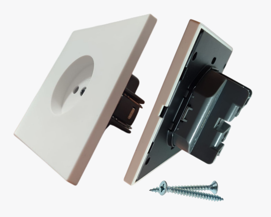 CC-EN-07 Սպիտակ 2P վարդակ (10) - ի նկար