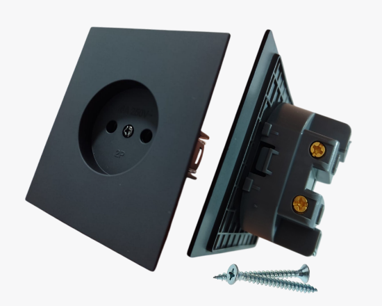 CC-PJ-07 Սև 2P վարդակ (10) - ի նկար