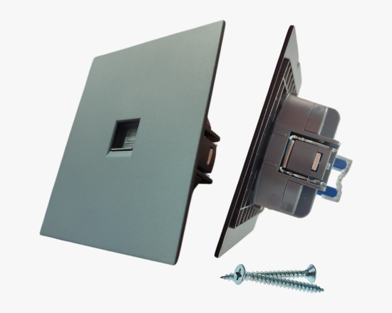 CC-PJ-40A Մոխրագույն համակարգչի վարդակ (10) - ի նկար