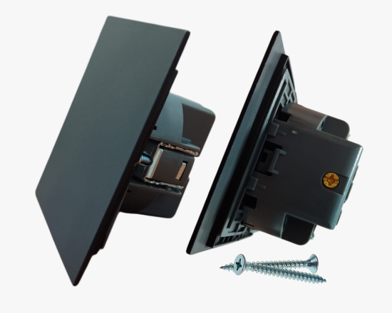 CC-PJ-01 Սև անջատիչ 1 ստեղնով (10) - ի նկար