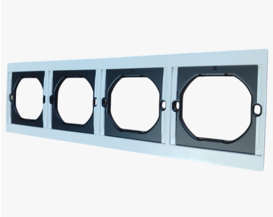 CC-EN-50 Սպիտակ շրջանակ 4 տեղ (10) - ի նկար