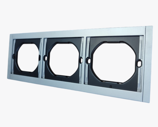 CL-49 Արծաթագույն շրջանակ 3 տեղ (10) - ի նկար