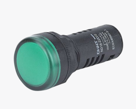 593077 Ազդանշանային լամպ կանաչ ND16-22D/2 230V - ի նկար