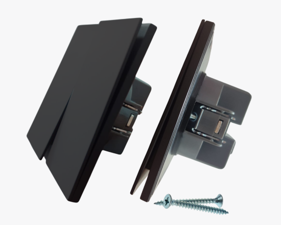 CC-EN-02 Սև անջատիչ 2 տեղ (10) - ի նկար