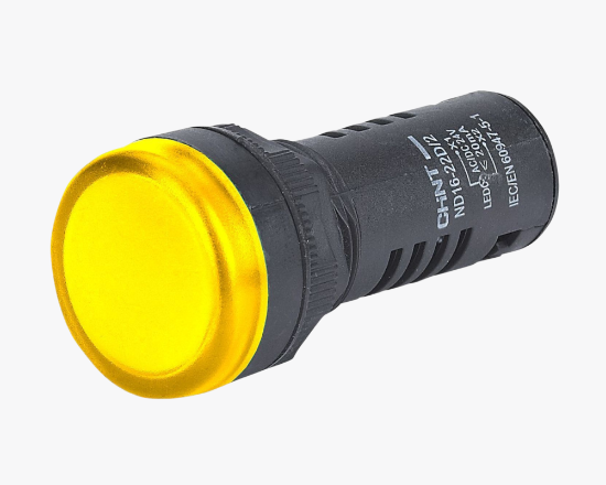 592864 Ազդանշանային լամպ դեղին ND16-22D 380V (CHINT) - ի նկար