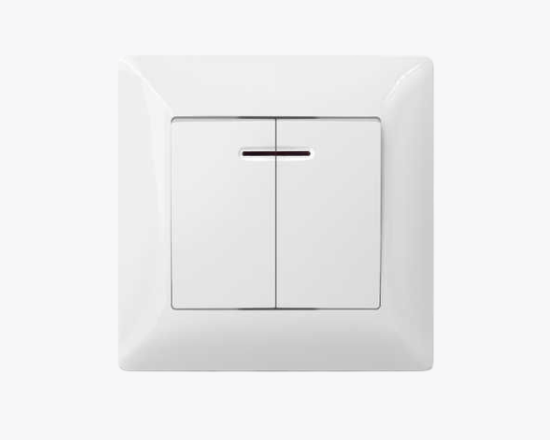 CS-04 Անջատիչ 2 ստեղ. ինդիկատրով - ի նկար