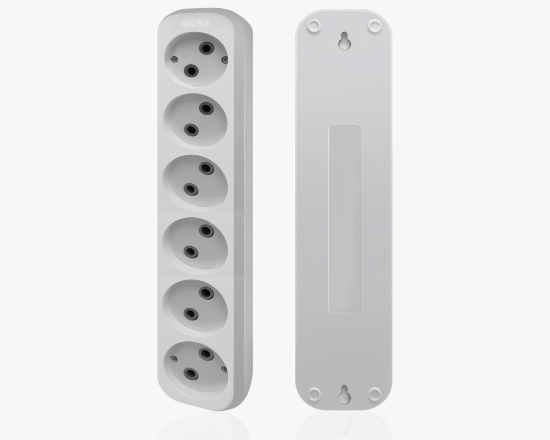 MGP-188 Երկարացման լարի բլոկ լարով 10մ, 6 տեղ. առանց հողանցման - ի նկար