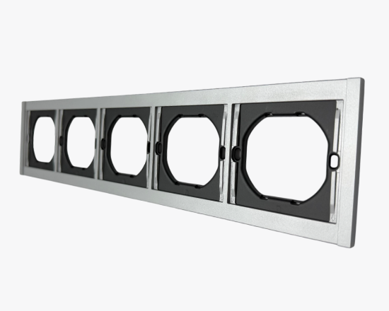 CC-TR-51 Արծաթագույն շրջանակ 5 տեղ (10) - ի նկար